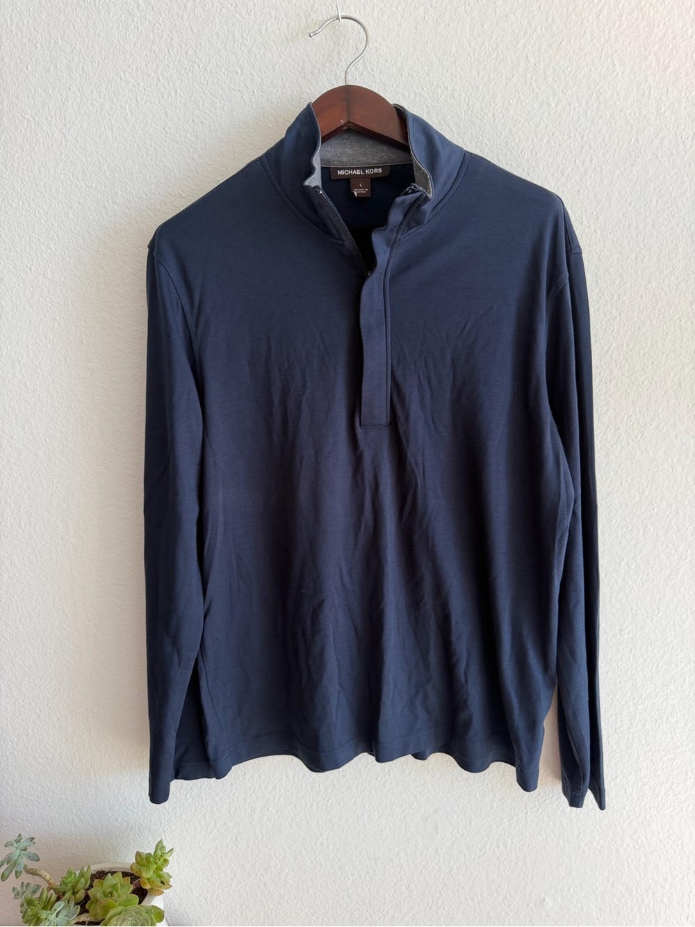 Michael Kors | 100% Cotton Quarter Zip | Size Large